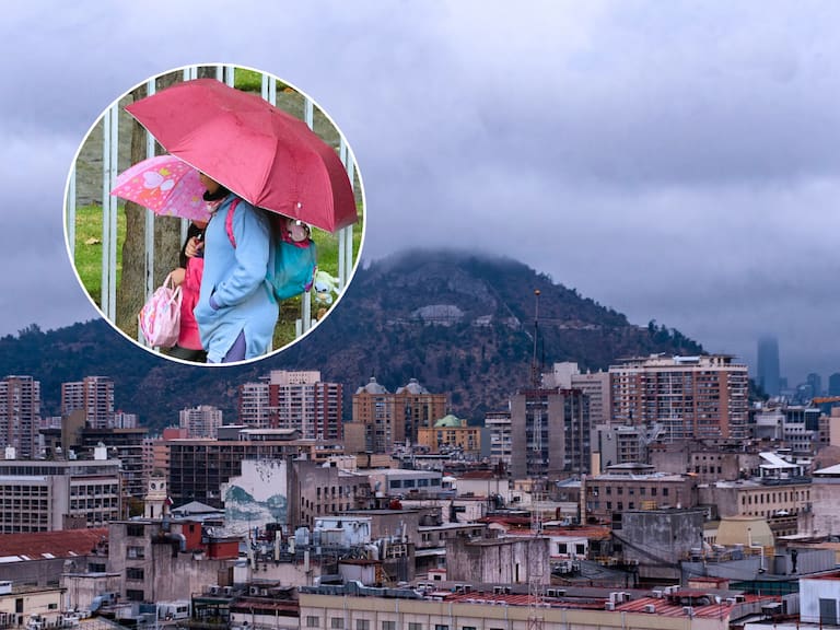 Confirman a qué hora será el peak de la lluvia en Santiago este miércoles: podrían caer más de 20 mm de precipitación