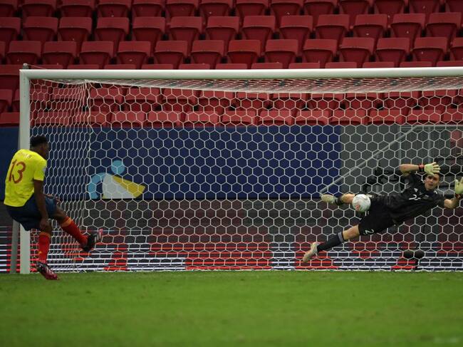 Yerry Mina recordó la tanda de penales vs Argentina en Copa América