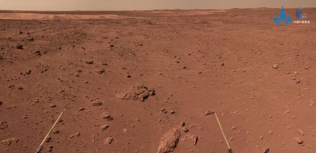 Imagen de la superficie de Marte captada por el rover Zhurong de China