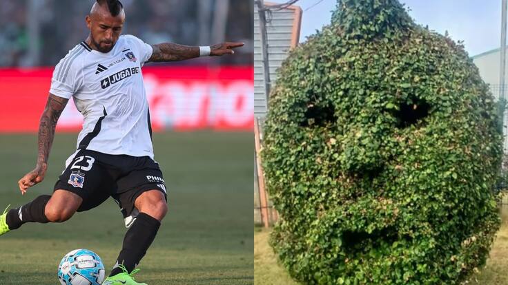 Queman homenaje de jardineros a Arturo Vidal en Talcahuano: duró solo unas horas tras ser presentado