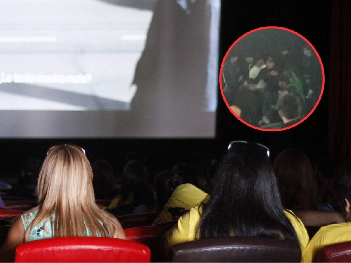Terror real: captan terrible pelea en sala de cine de Santiago tras función de “El Conjuro 4”