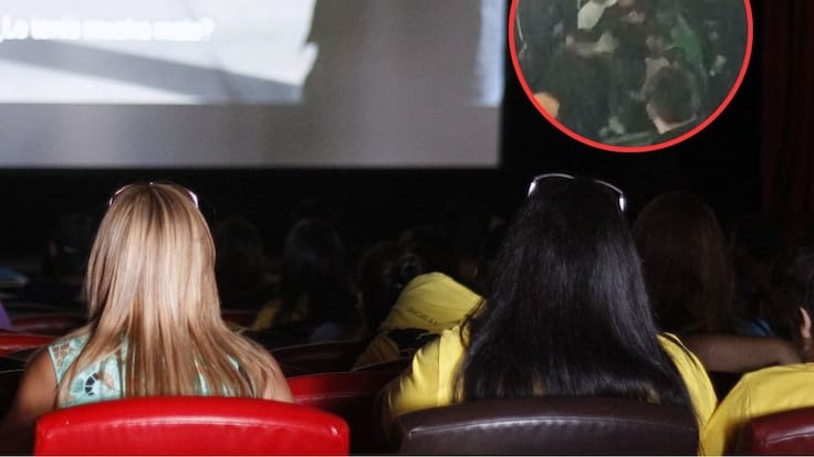 Terror real: captan terrible pelea en sala de cine de Santiago tras función de “El Conjuro 4”