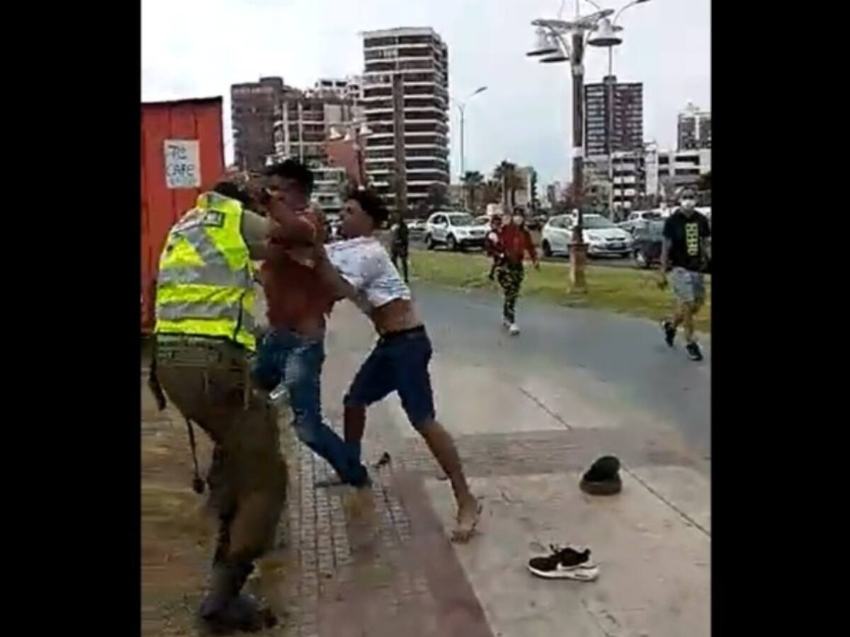 Ministro Delgado repudió ataque a Carabineros en Iquique y afirmó que las personas detenidas por este hecho «serán expulsadas» del país