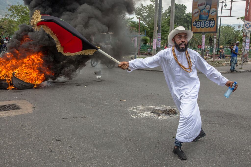 Protestas en contra del gobierno de Ariel Henry en Puerto Príncipe