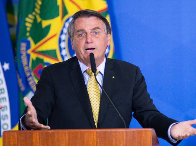 El ultraderechista Jair Bolsonaro en un acto oficial en Brasilia