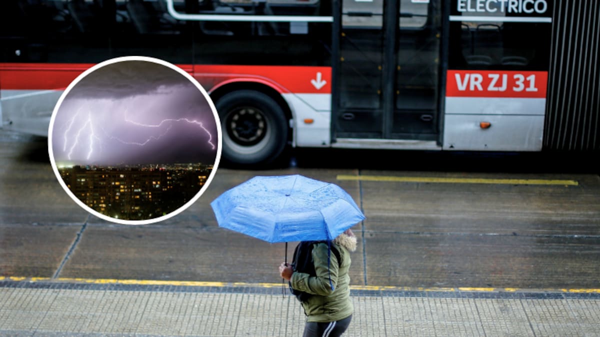 Lluvia confirmada en Santiago: anuncian probables tormentas eléctricas y 3 días seguidos de agua en la RM
