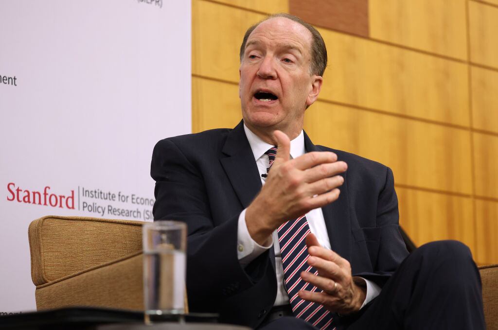 El titular del Banco Mundial el estadounidense David Malpass