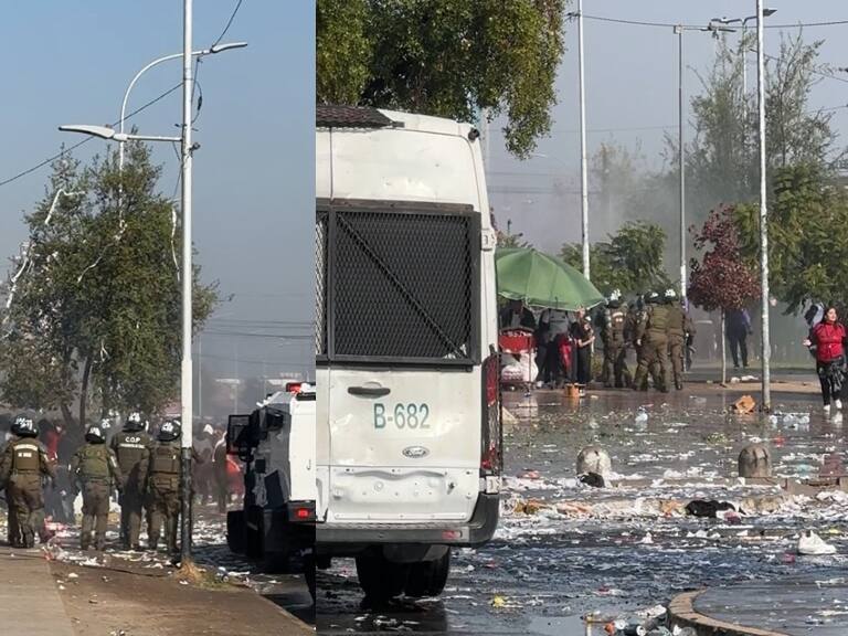 Incidentes a las afueras del Monumental tras arengazo de los hinchas de Colo Colo en la previa al juego con la UC