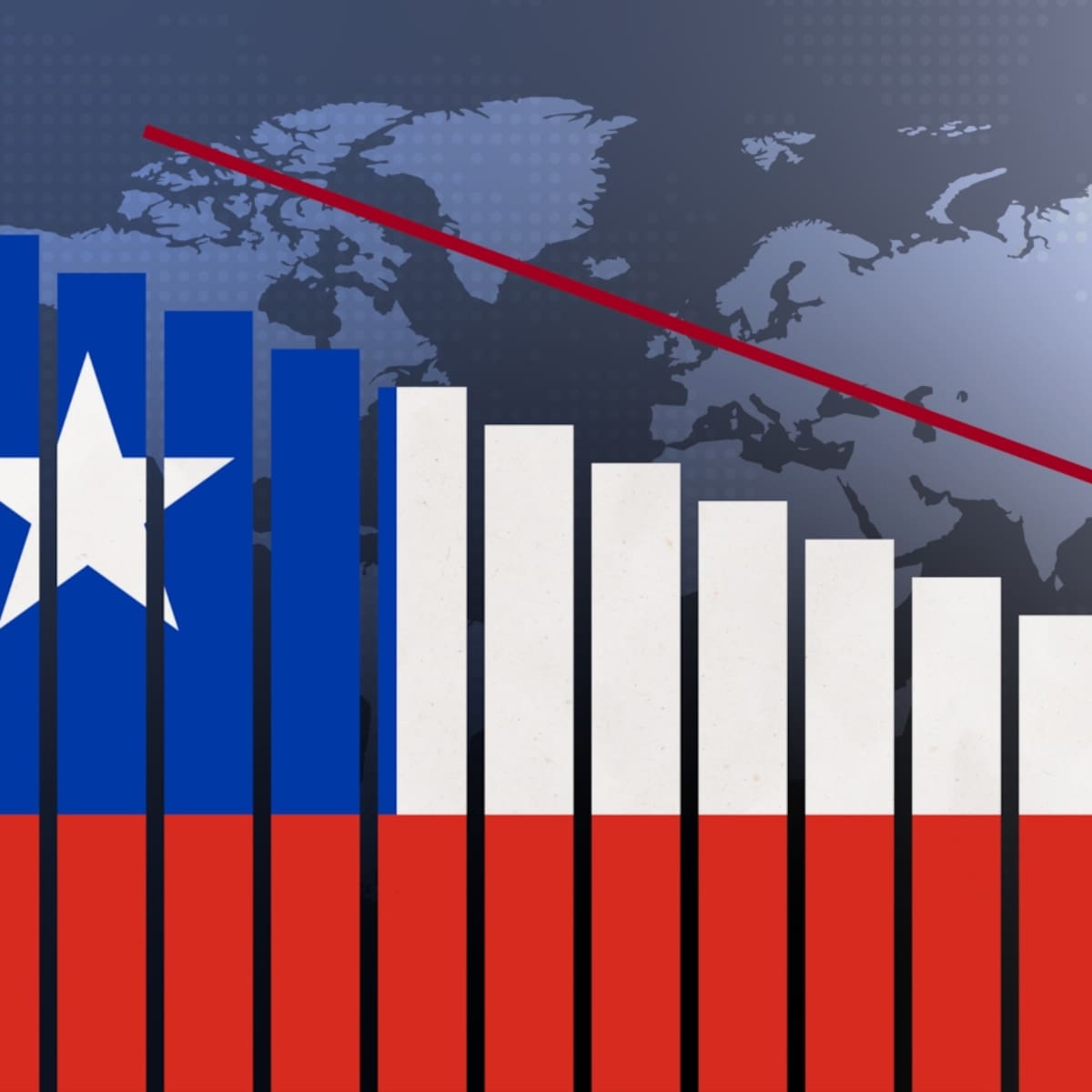 OCDE proyecta caída del crecimiento para Chile al 1,7% en 2026: está son las razones