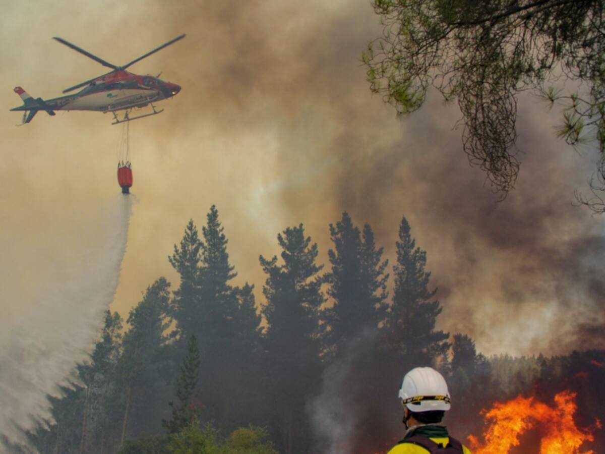 Fiscalía abre investigación contra personas que se negaron a donar agua a brigadista para combatir los incendios forestales en Yumbel