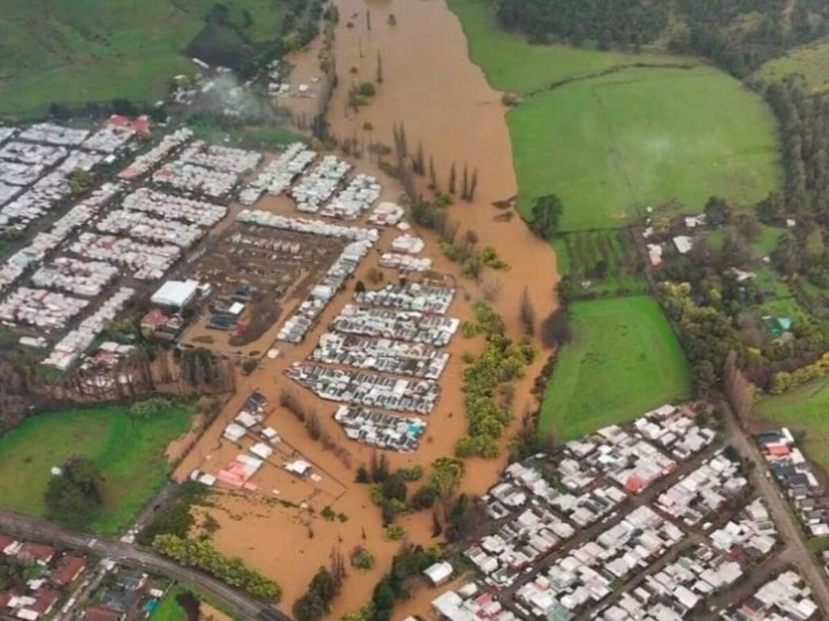Declaran emergencia agrícola en La Araucanía tras intenso sistema frontal