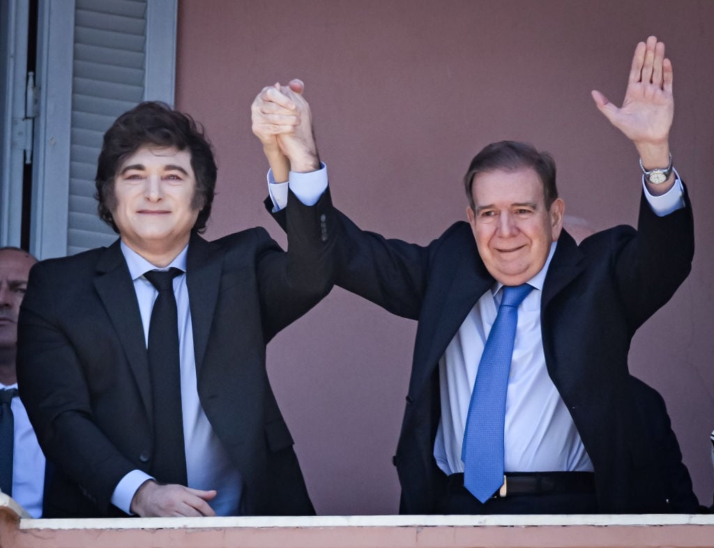 Javier Milei y Edmundo González Urrutia