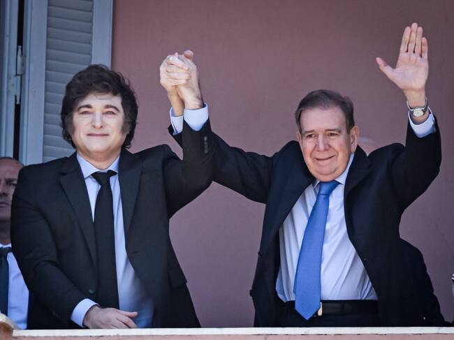Javier Milei y Edmundo González Urrutia