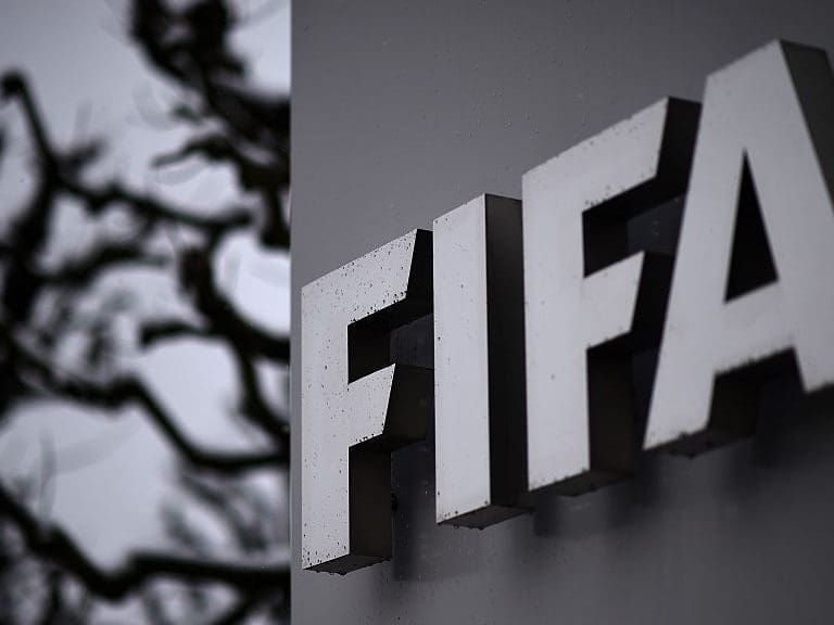 ZURICH, SWITZERLAND - FEBRUARY 25:  A FIFA logo seen near the headquarter Home of FIFA ahead of tomorrow&#039;s Extraordinary FIFA Congress to elect a new FIFA President at Hallenstadion on February 25, 2016 in Zurich, Switzerland.  (Photo by Matthias Hangst/Getty Images)