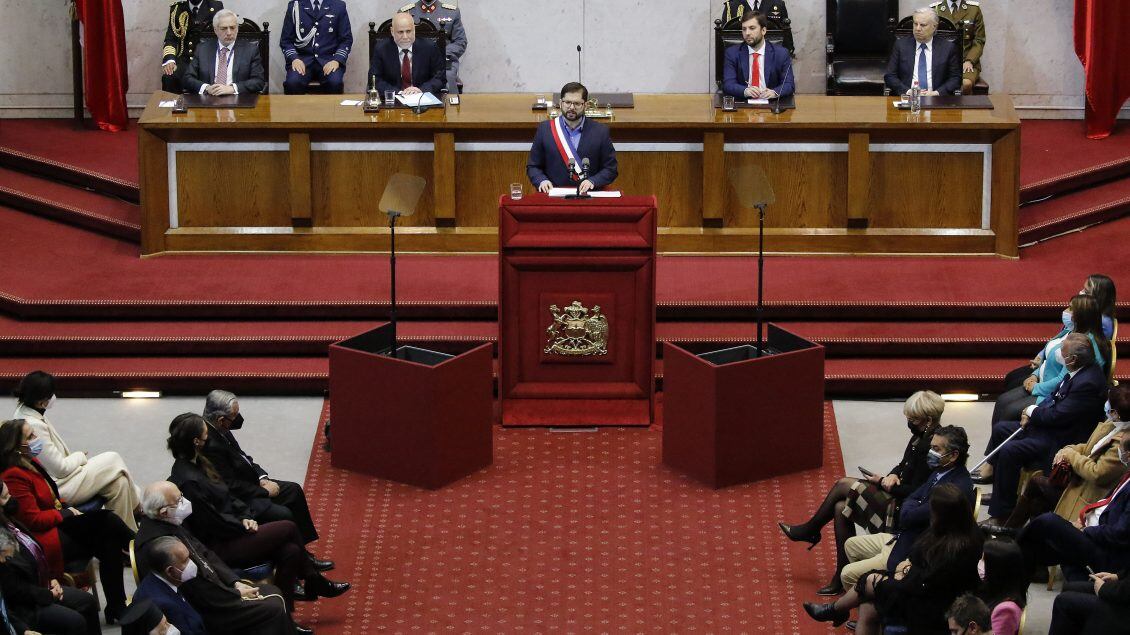 01 DE JUNIO DE 2022/VALPARAISOEl Presidente Gabriel Boric realiza su Cuenta Pública Presidencial en el Congreso Nacional.
FOTO: LEONARDO RUBILAR CHANDIA/AGENCIAUNO