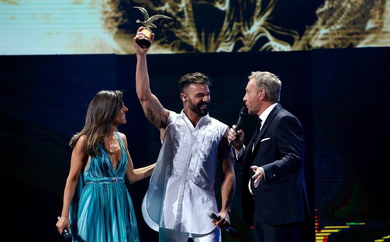 Ricky Martin recibe Gaviota de Oro