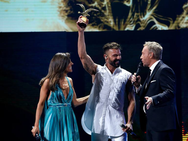 Ricky Martin recibe Gaviota de Oro