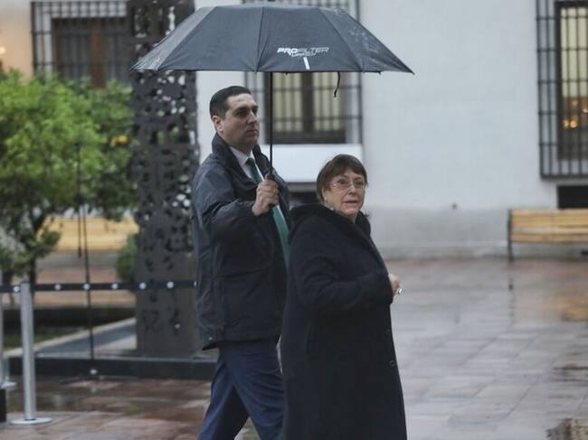 Michelle Bachelet en La Moneda / Foto: Agencia Uno