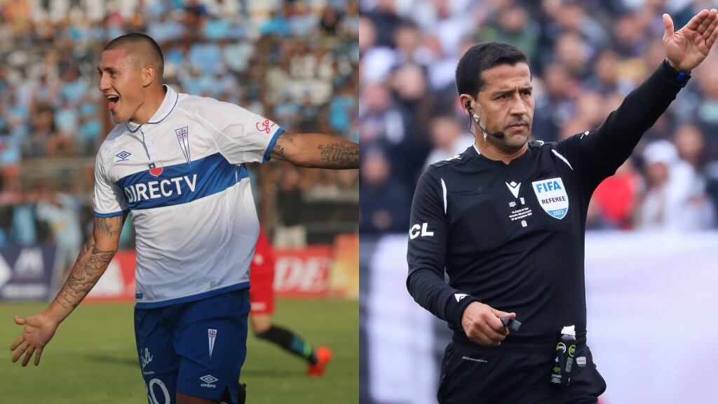 Nicolás Castillo fustigó a Felipe González por su arbitraje ante Colo Colo: "Anda a celebrar con ellos"