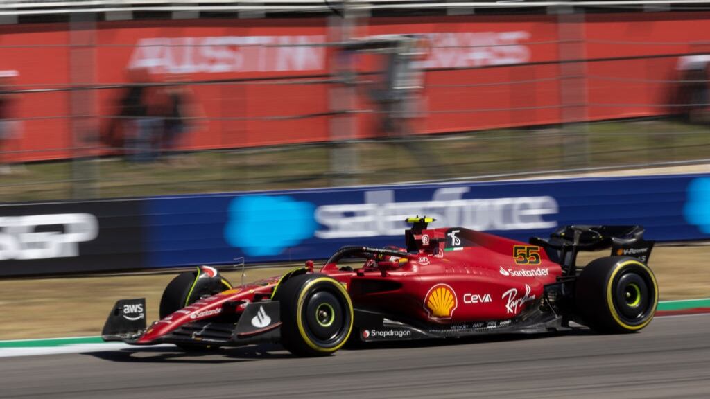 Carlos Sainz fue el más rápido en Austin y se quedó con la pole del GP de Estados Unidos de F1