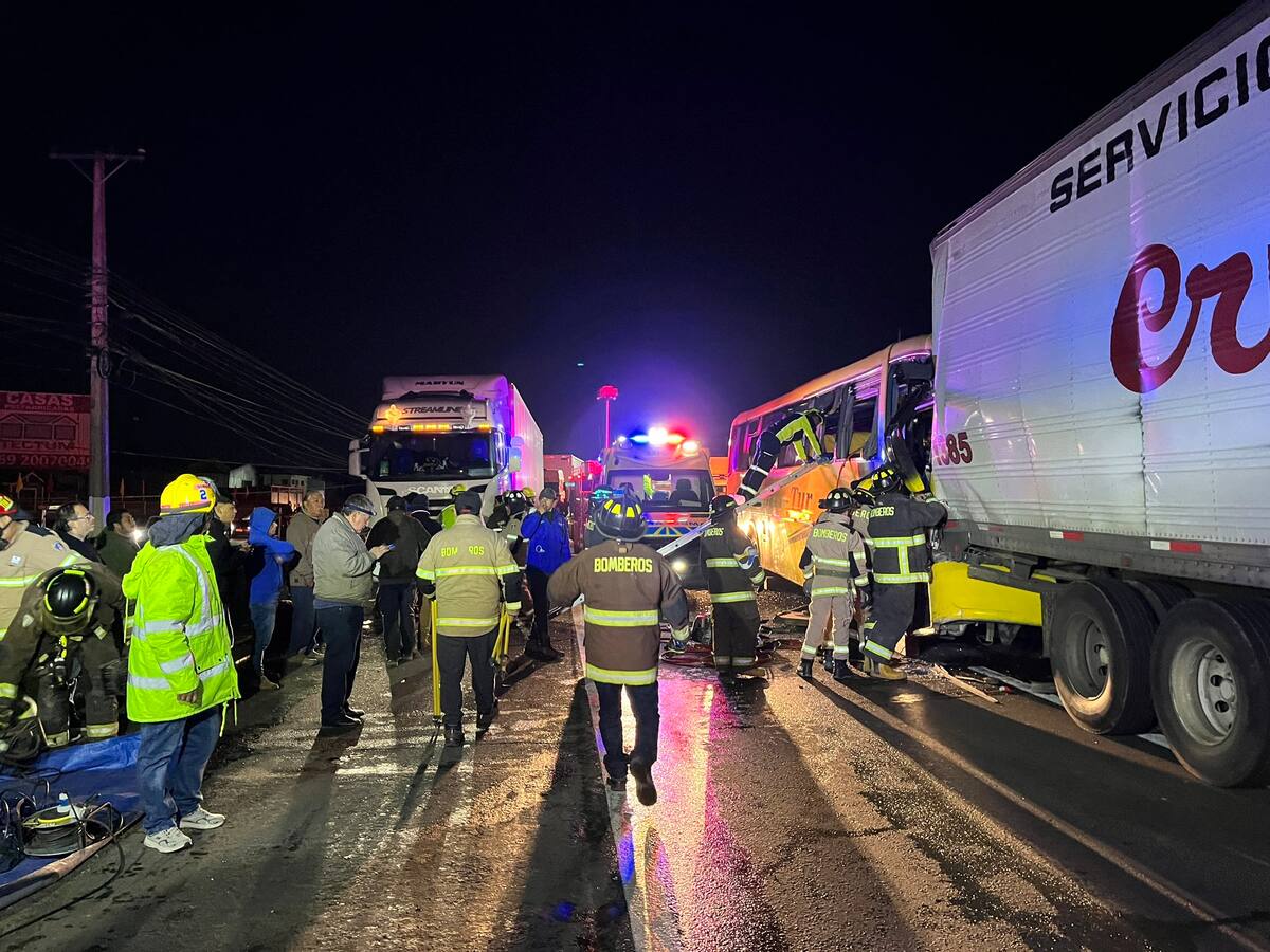 Tragedia en Coquimbo: 6 personas mueren tras choque múltiple de buses en la Ruta 5 Norte