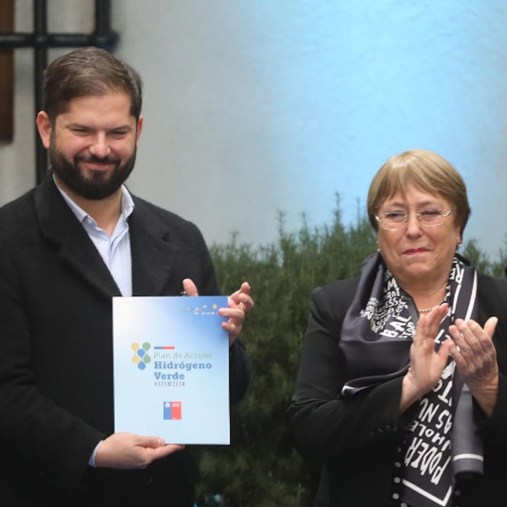 Expresidenta Bachelet entrega prometedor pronóstico en entrega de plan de acción por hidrógeno verde: “Chile está generando extraordinario interés”