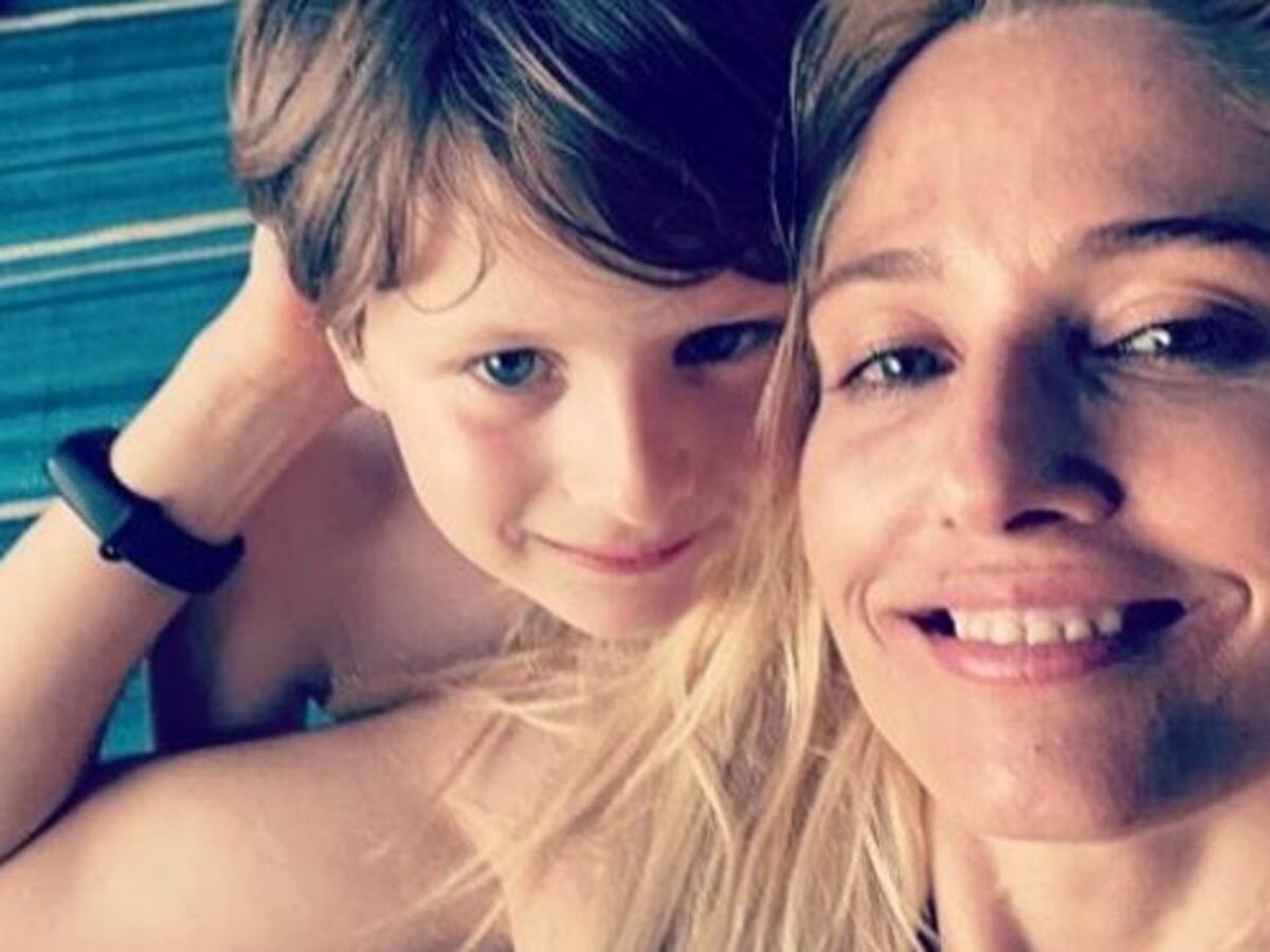 María Elena Swett le hizo una emotiva e íntima celebración de cumpleaños a su hijo en plena cuarentena