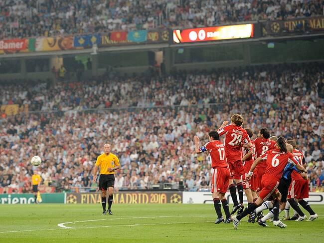 Wesley Sneijder en un Inter-Bayern