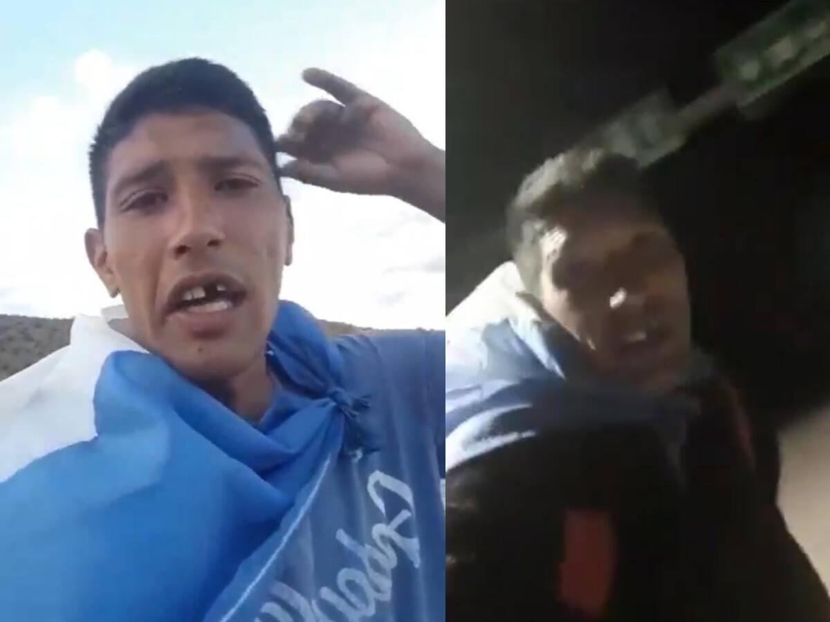 Hincha de Godoy Cruz se hace viral por viajar a pie de Mendoza a Santiago: vivió un percance tras llegar a la aduana