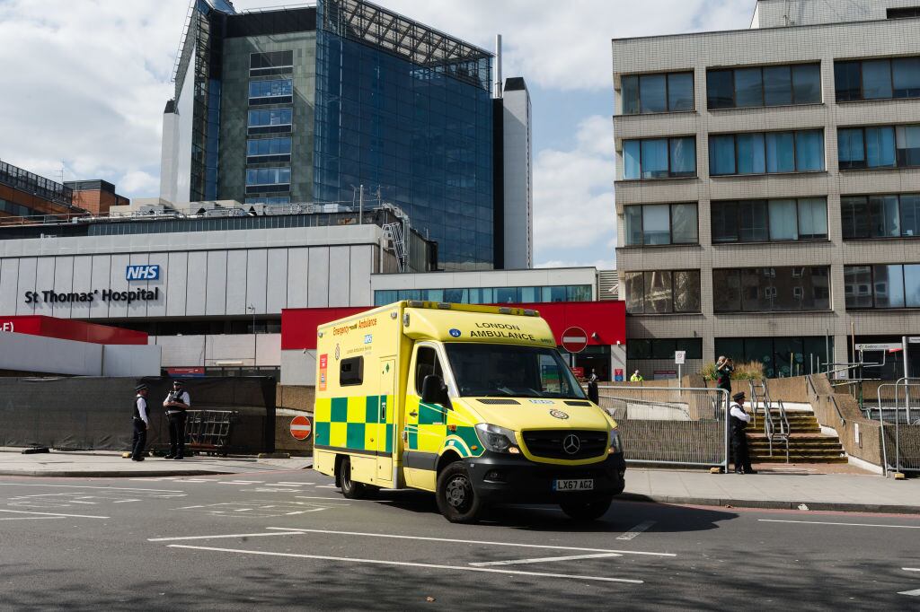 El frontis del Hospital Saint Thomas de la ciudad inglesa de Londres