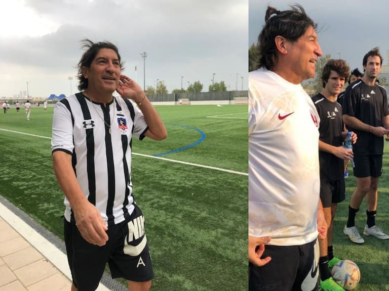 Castrilli fue el árbitro: Iván Zamorano y otras leyendas del fútbol protagonizan partido solidario en Qatar 