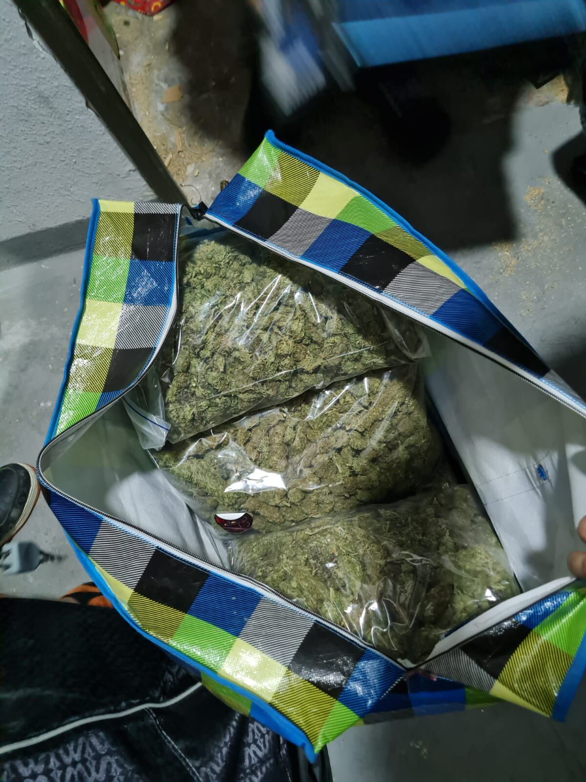 Parte de la droga encontrada. / Cedida.