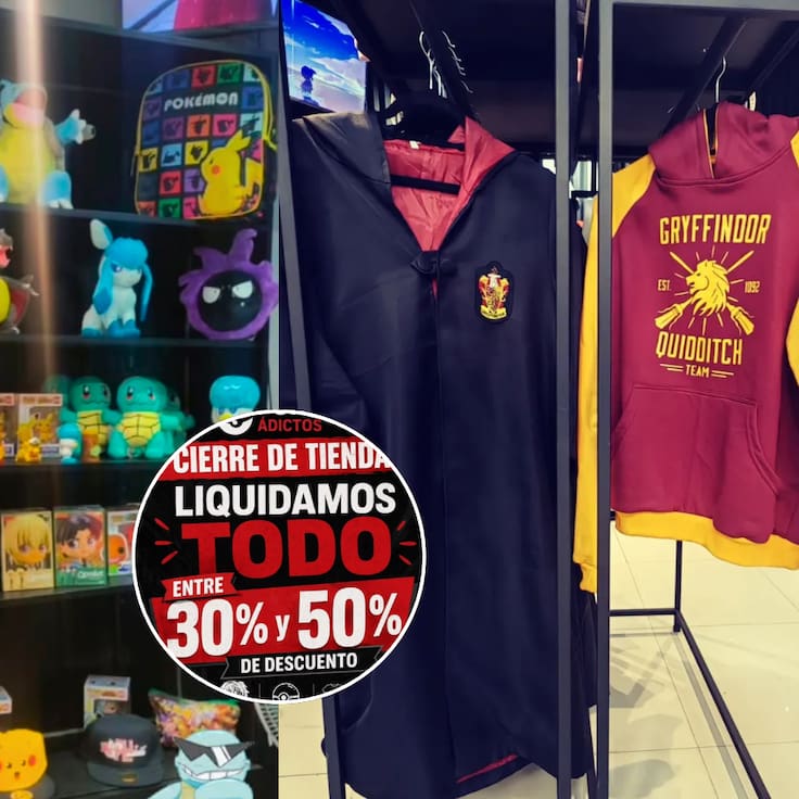 Confirman cierre de tienda geek en Chile: productos originales de Pokémon y Harry Potter con hasta 50% de descuento