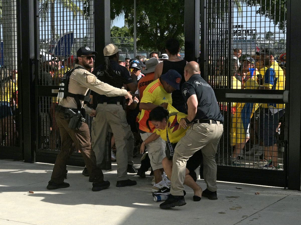 Caos en Miami: hinchas colombianos provocan graves incidentes antes de la final de la Copa América