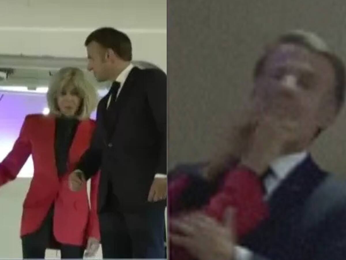 Captan a Emmanuel Macron recibiendo golpes de primera dama: esto respondió el presidente de Francia