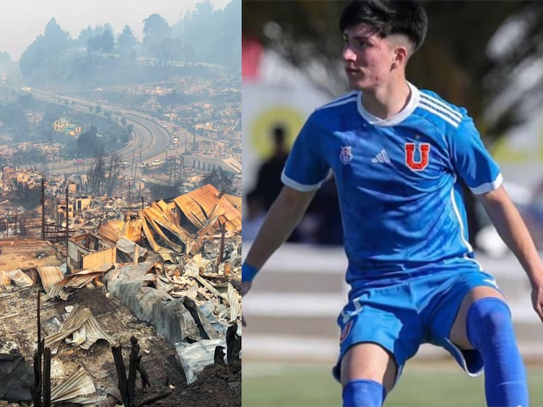 Futbolista de la U y su testimonio tras perder su hogar por los incendios: “Nos duró menos de un año la casa”
