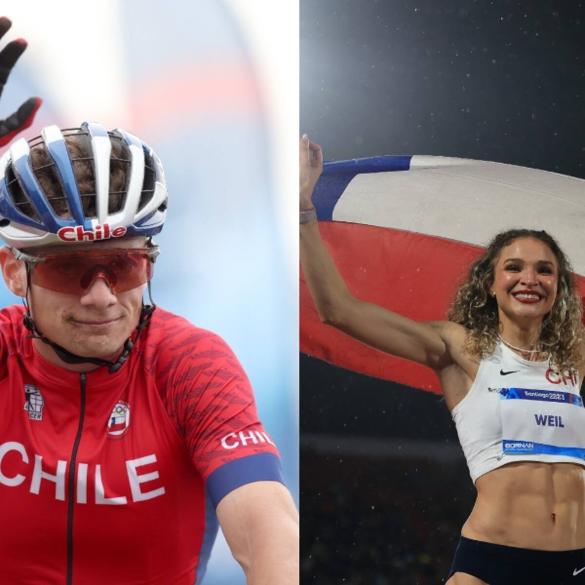 Martín Vidaurre y Martina Weil fueron premiados como los mejores deportistas chilenos del 2025 en la Gala Olímpica