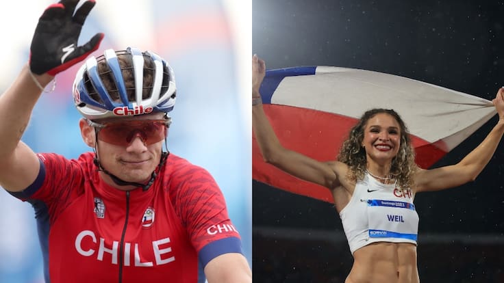Martín Vidaurre y Martina Weil fueron premiados como los mejores deportistas chilenos del 2025 en la Gala Olímpica