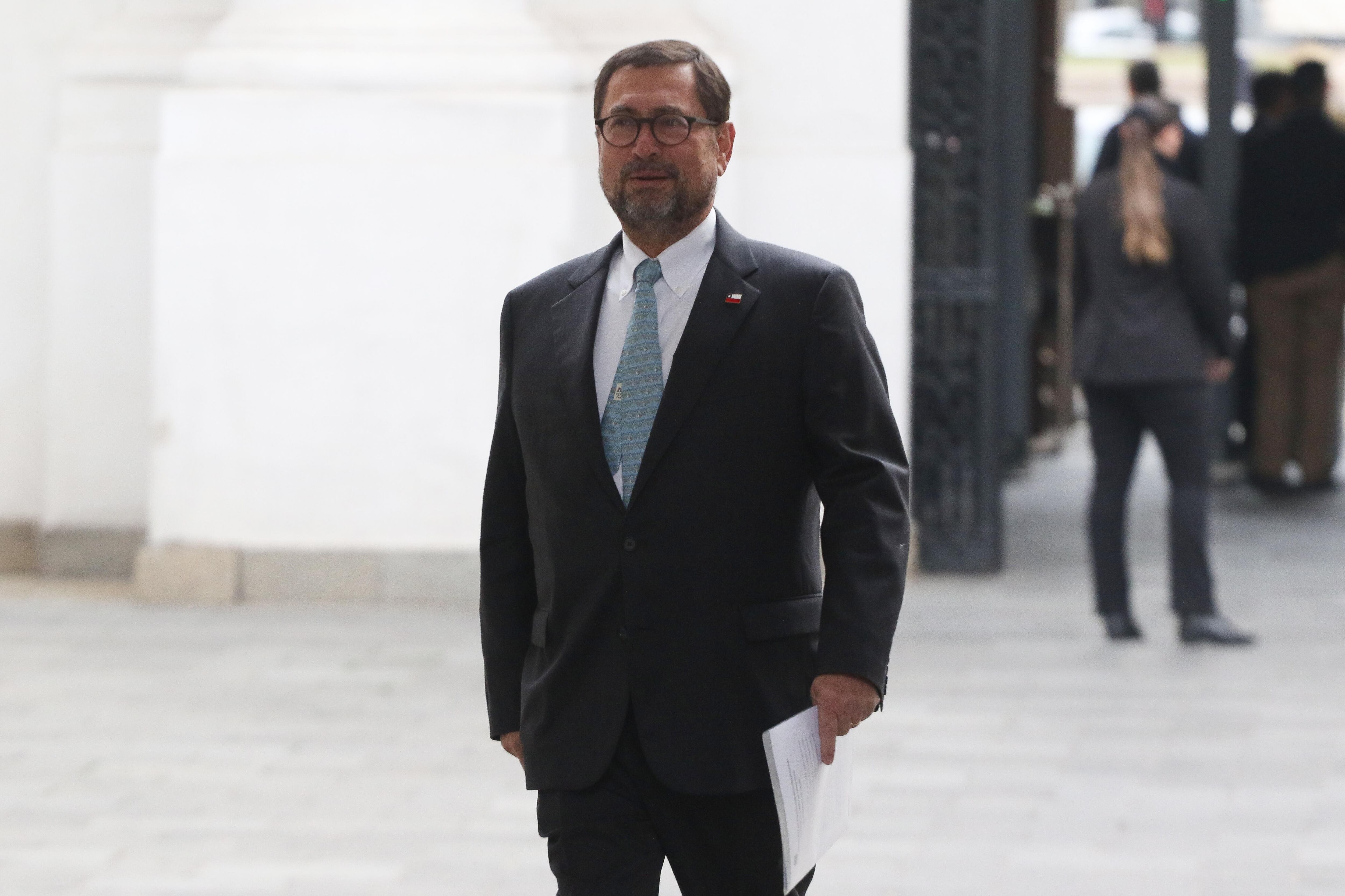 2 de junio de 2026 / SANTIAGOSe realiza en el salon Montt Varas del Palacio de La Moneda, una reunion de sistema de inteligencia del Estado. En la imagen, Francisco Perez, Ministro de Relaciones Exteriores.FOTO: SEBASTIAN BELTRAN GAETE / AGENCIAUNO