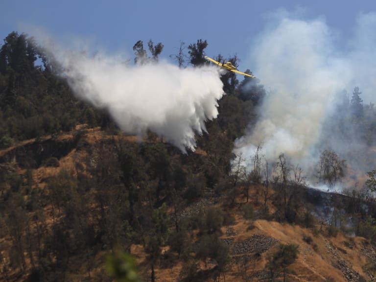 Incendio forestal en el Cerro San Cristóbal: confirman que fuego está controlado y se investiga intencionalidad en las llamas
