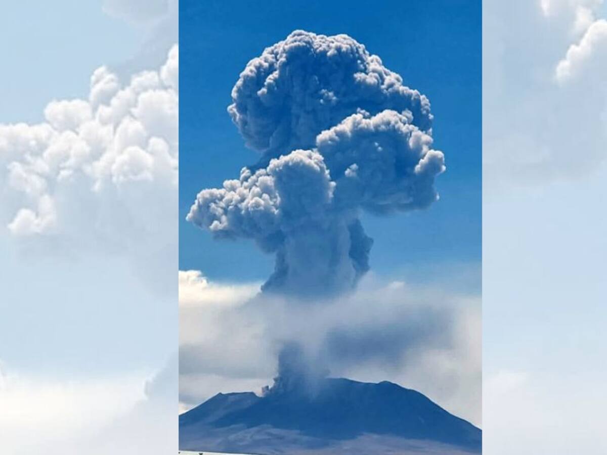 Mantienen «Alerta Naranja» en sector del volcán Lascar por actividad sísmica