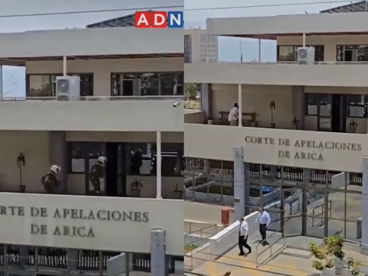 Video muestra momentos de terror en la Corte de Arica: funcionario ataca a colega y muere abatido