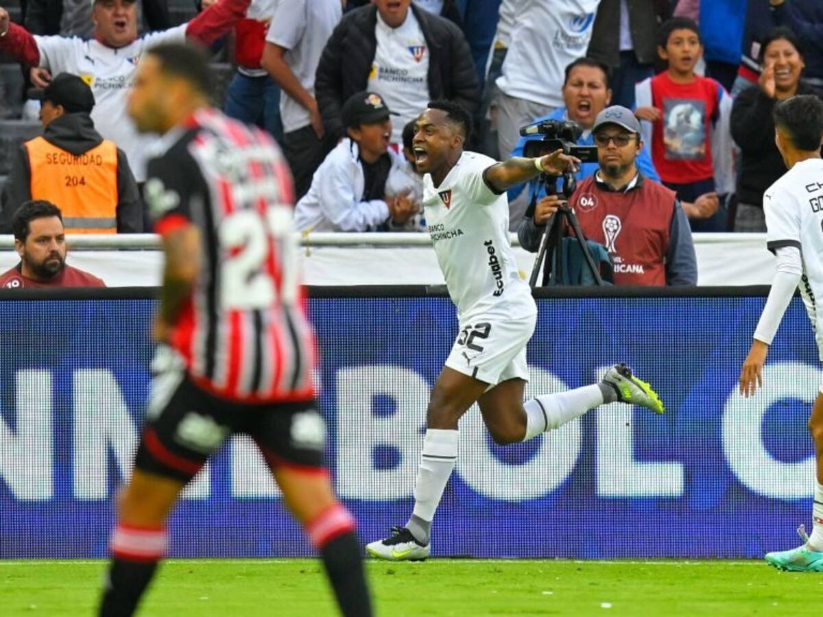 Liga tomó ventaja sobre Sao Paulo en los 4tos de final de la Copa Sudamericana