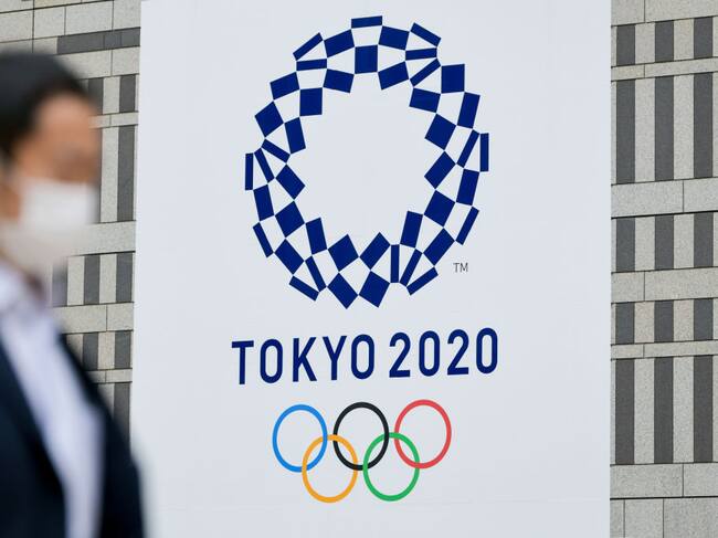 Los JJOO son publicitados en un edificio de Tokio
