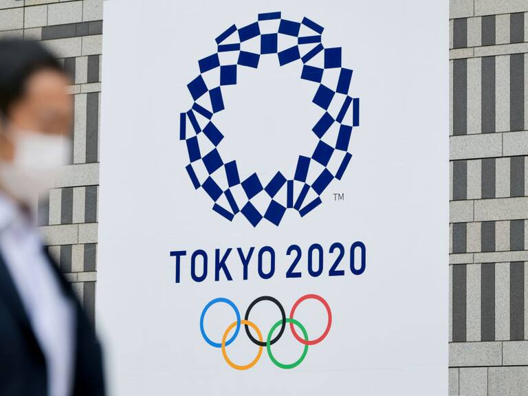 Los JJOO son publicitados en un edificio de Tokio