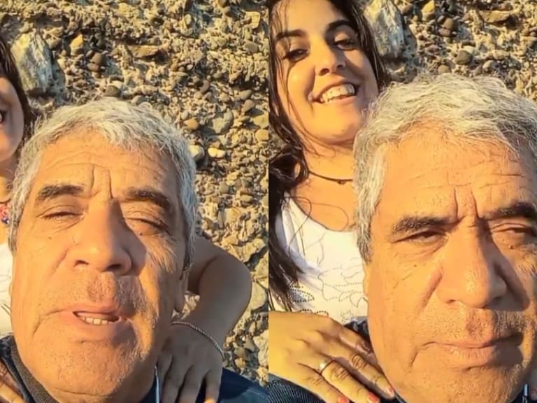 Turrón presenta su polola 26 años menor: Ella aseguró estar enamorada desde que lo vio en Viña del Mar