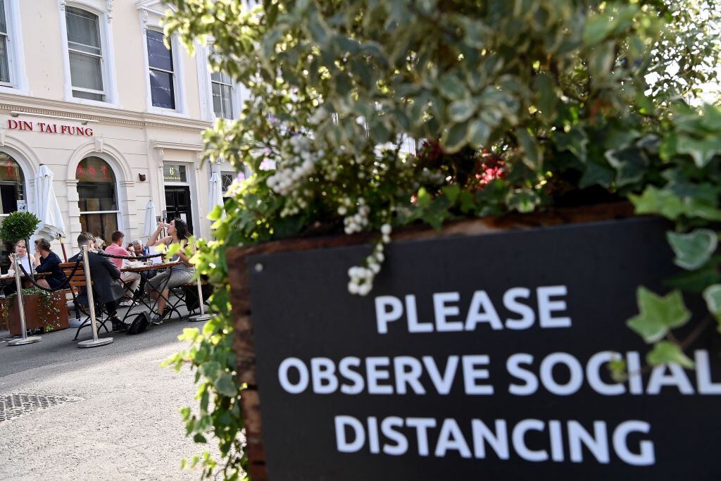 La ciudad de Londres promueve el distanciamiento social