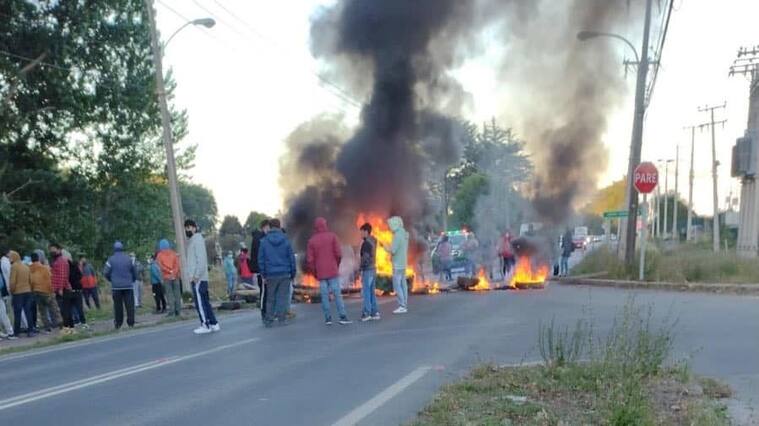 Bloqueo de ruta en Arauco