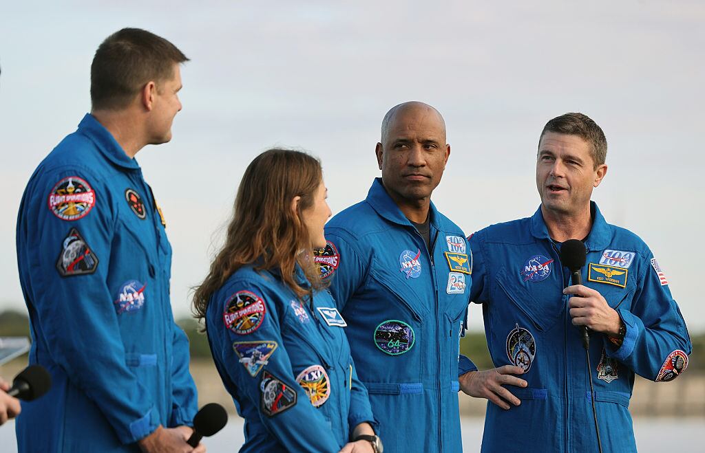 Getty Images | La tripulación del vuelo Artemis II. De izquierda a derecha: Jeremy Hansen, Christina Koch, Victor Glover y Reid Wiseman.