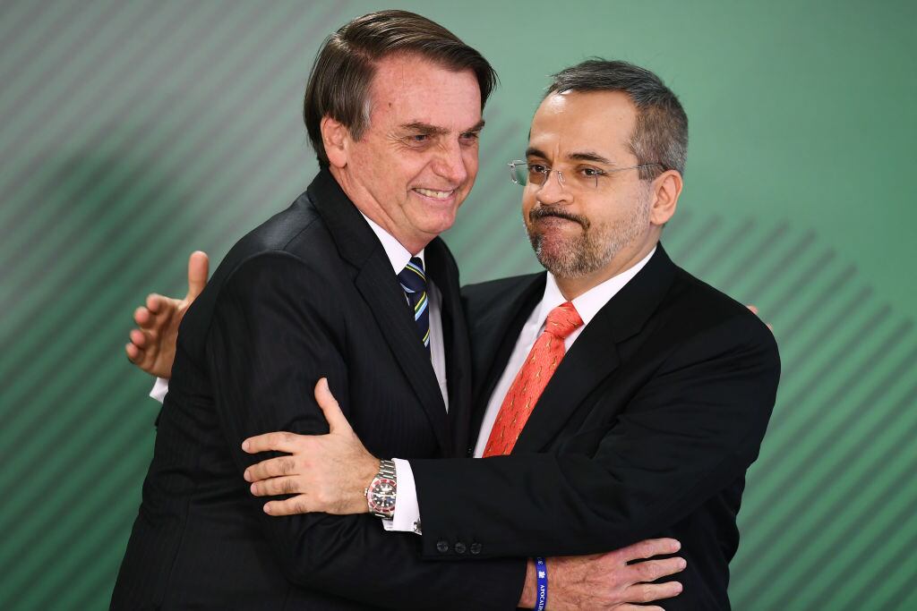 Abraham Weintraub y Jair Bolsonaro